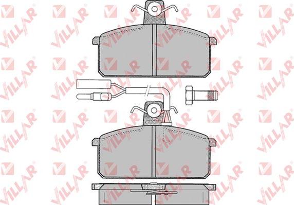 Villar 626.0097 - Тормозные колодки, дисковые, комплект autosila-amz.com