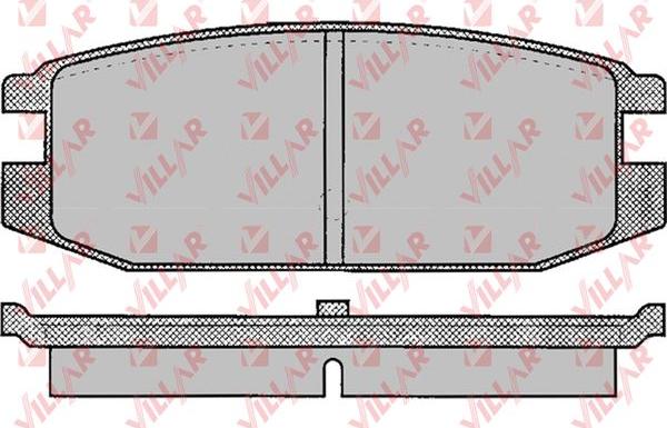 Villar 626.0045 - Тормозные колодки, дисковые, комплект autosila-amz.com