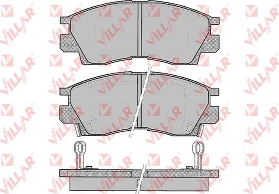 Villar 626.0042 - Тормозные колодки, дисковые, комплект autosila-amz.com