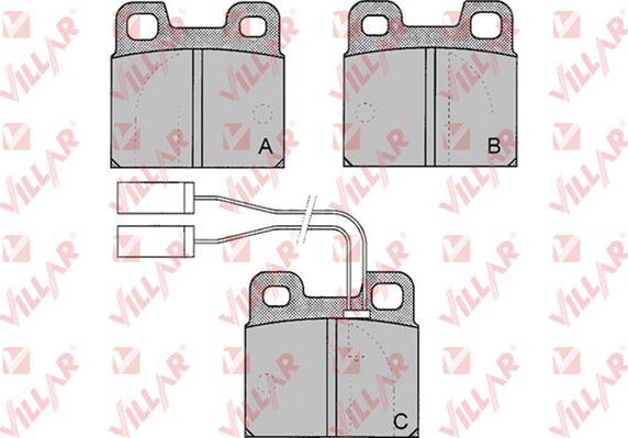 Villar 626.0030 - Тормозные колодки, дисковые, комплект autosila-amz.com