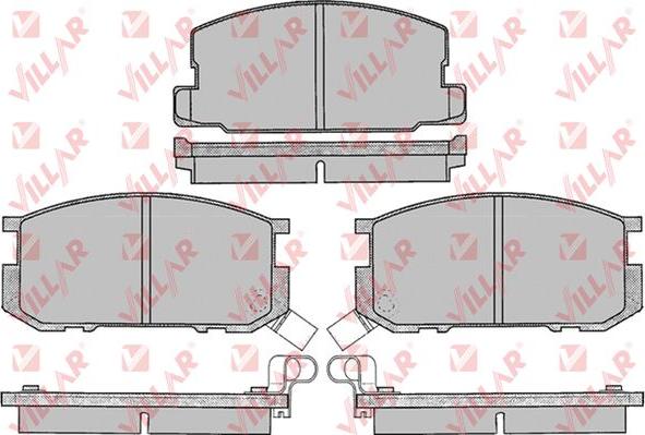 Villar 626.0070 - Тормозные колодки, дисковые, комплект autosila-amz.com