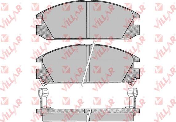 Villar 626.0073 - Тормозные колодки, дисковые, комплект autosila-amz.com