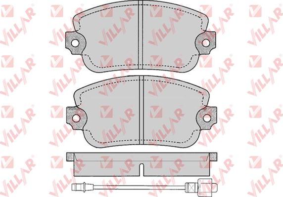 Villar 626.0145 - Тормозные колодки, дисковые, комплект autosila-amz.com