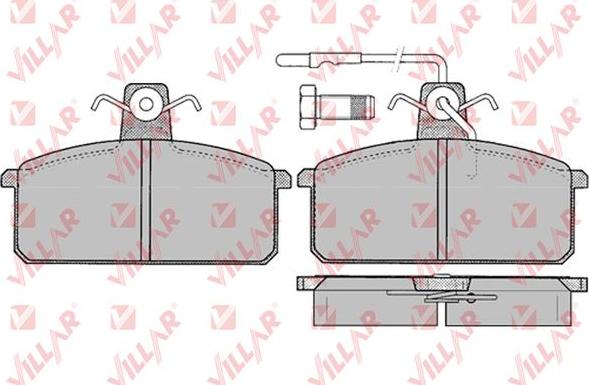 Villar 626.0100 - Тормозные колодки, дисковые, комплект autosila-amz.com