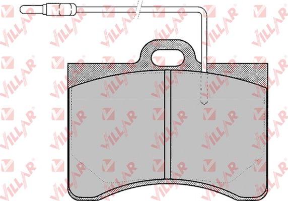 Villar 626.0132 - Тормозные колодки, дисковые, комплект autosila-amz.com