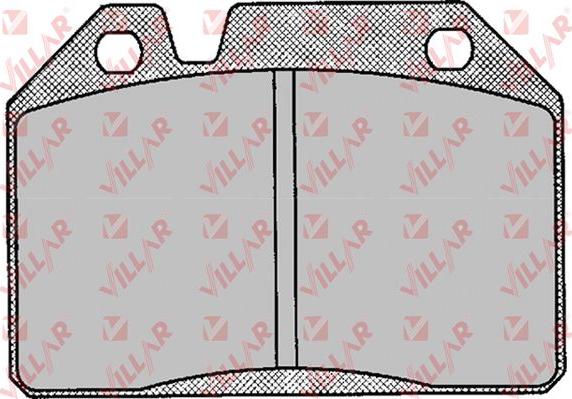 Villar 626.0123 - Тормозные колодки, дисковые, комплект autosila-amz.com