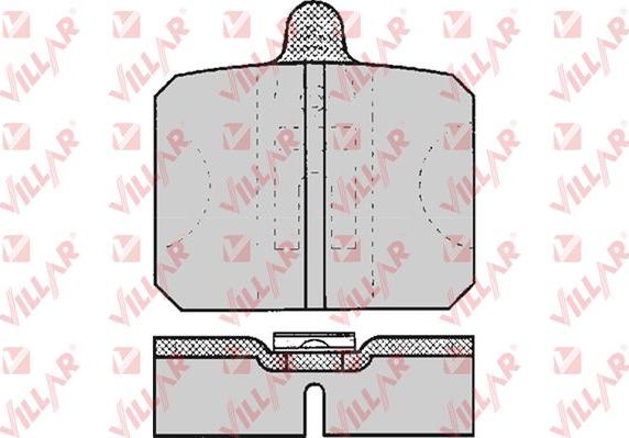 Villar 626.0170 - Тормозные колодки, дисковые, комплект autosila-amz.com