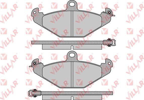 Villar 626.0890 - Тормозные колодки, дисковые, комплект autosila-amz.com