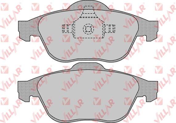 Villar 626.0898 - Тормозные колодки, дисковые, комплект autosila-amz.com