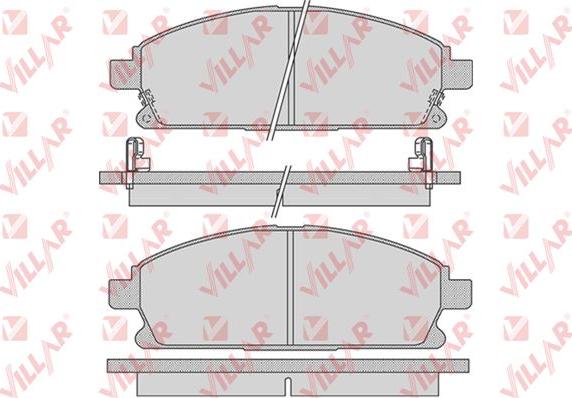 Villar 626.0846 - Тормозные колодки, дисковые, комплект autosila-amz.com