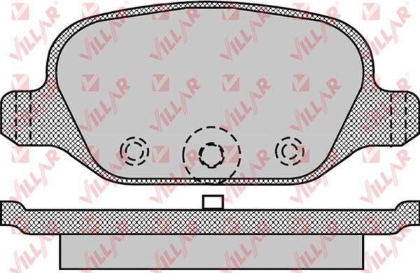 Villar 626.0872 - Тормозные колодки, дисковые, комплект autosila-amz.com