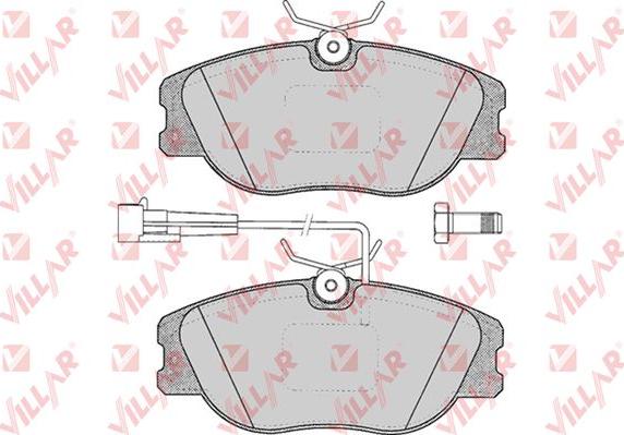 Villar 626.0344 - Тормозные колодки, дисковые, комплект autosila-amz.com