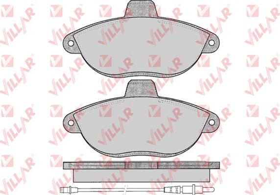 Villar 626.0346 - Тормозные колодки, дисковые, комплект autosila-amz.com