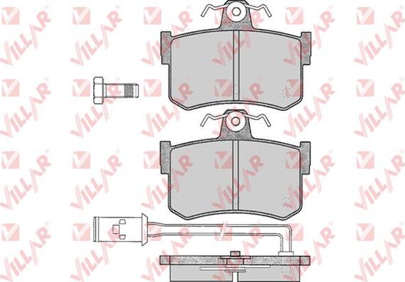 Villar 626.0341 - Тормозные колодки, дисковые, комплект autosila-amz.com