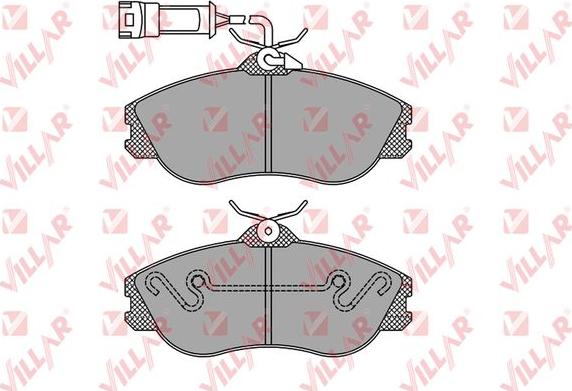 Villar 626.0350 - Тормозные колодки, дисковые, комплект autosila-amz.com