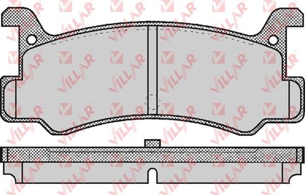 Villar 626.0367 - Тормозные колодки, дисковые, комплект autosila-amz.com