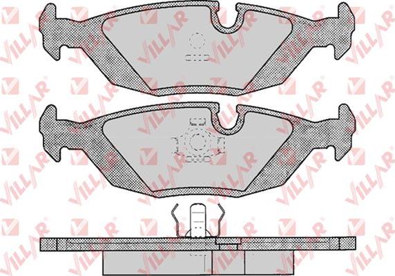 Villar 626.0306 - Тормозные колодки, дисковые, комплект autosila-amz.com