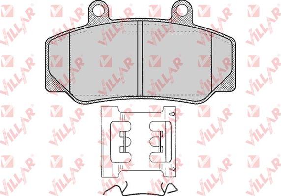 Villar 626.0318 - Тормозные колодки, дисковые, комплект autosila-amz.com