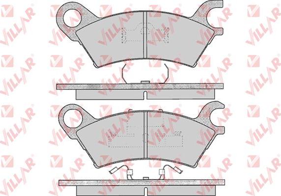 Villar 626.0370 - Тормозные колодки, дисковые, комплект autosila-amz.com