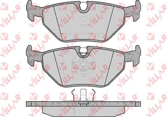 Villar 626.0297 - Тормозные колодки, дисковые, комплект autosila-amz.com