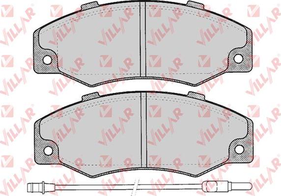 Villar 626.0276 - Тормозные колодки, дисковые, комплект autosila-amz.com