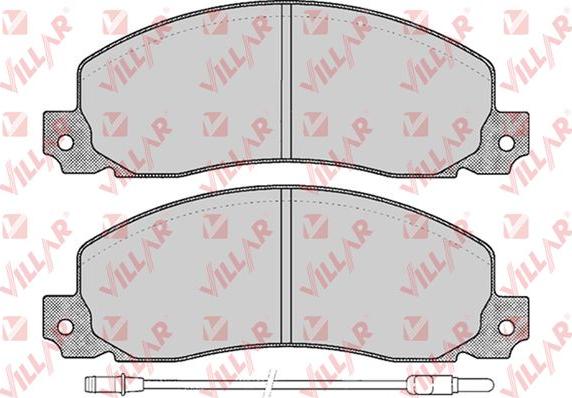 Villar 626.0278 - Тормозные колодки, дисковые, комплект autosila-amz.com