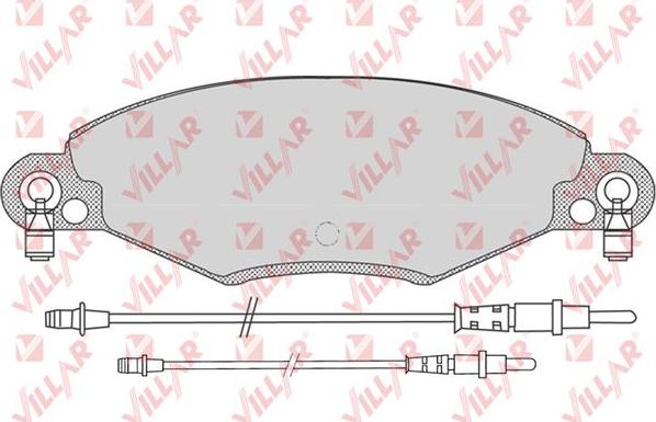 Villar 626.0799 - Тормозные колодки, дисковые, комплект autosila-amz.com