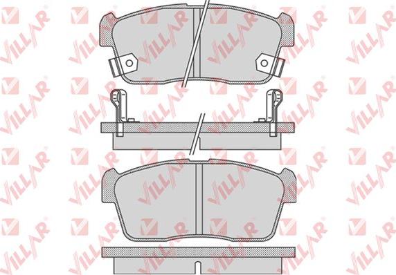 Villar 626.0796 - Тормозные колодки, дисковые, комплект autosila-amz.com