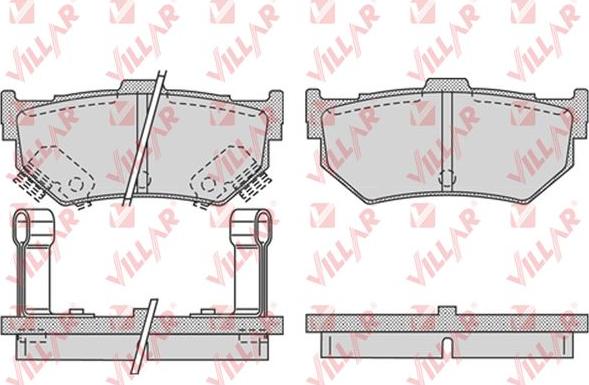 Villar 626.0751 - Тормозные колодки, дисковые, комплект autosila-amz.com