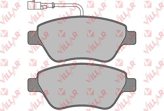 Villar 626.0763 - Тормозные колодки, дисковые, комплект autosila-amz.com