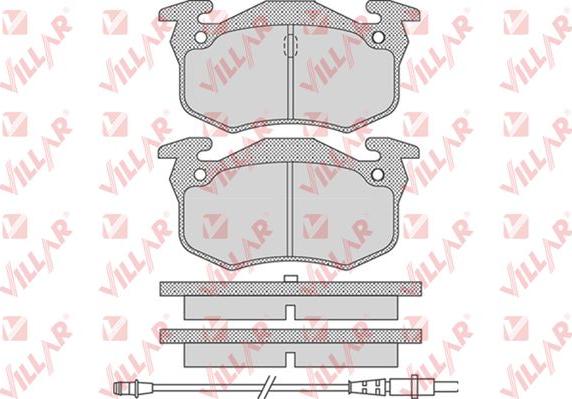 Villar 626.0738 - Тормозные колодки, дисковые, комплект autosila-amz.com