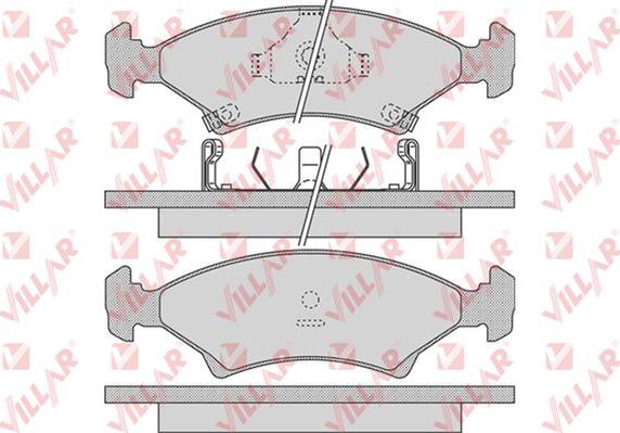 Roadhouse D6497529 - Тормозные колодки, дисковые, комплект autosila-amz.com