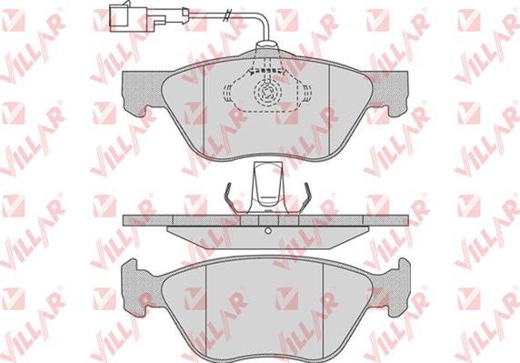 Villar 626.0720 - Тормозные колодки, дисковые, комплект autosila-amz.com