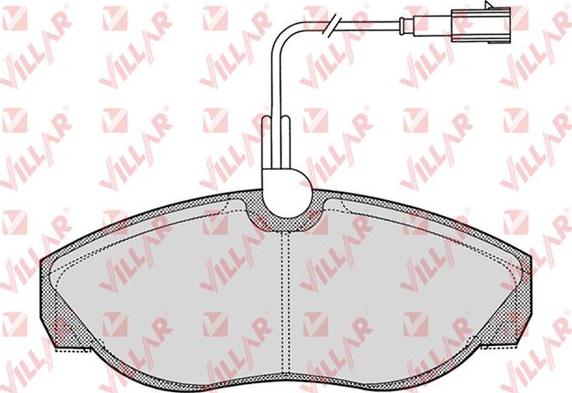 Villar 626.0773 - Тормозные колодки, дисковые, комплект autosila-amz.com