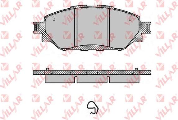 Villar 626.1999 - Тормозные колодки, дисковые, комплект autosila-amz.com