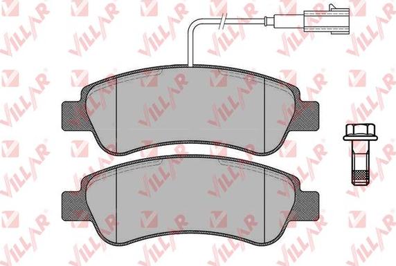 Villar 626.1902 - Тормозные колодки, дисковые, комплект autosila-amz.com