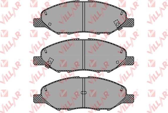 Villar 626.1497 - Тормозные колодки, дисковые, комплект autosila-amz.com