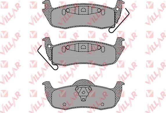 Villar 626.1405 - Тормозные колодки, дисковые, комплект autosila-amz.com