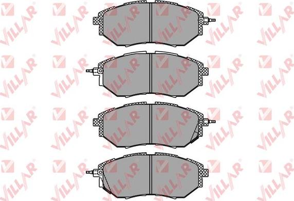 Villar 626.1402 - Тормозные колодки, дисковые, комплект autosila-amz.com