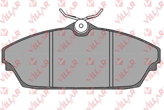 Villar 626.1502 - Тормозные колодки, дисковые, комплект autosila-amz.com