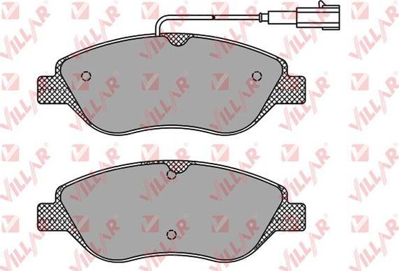 Villar 626.1658 - Тормозные колодки, дисковые, комплект autosila-amz.com