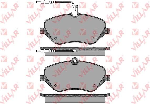 Villar 626.1666 - Тормозные колодки, дисковые, комплект autosila-amz.com