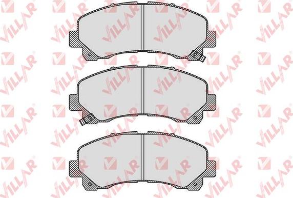 Villar 626.1630 - Тормозные колодки, дисковые, комплект autosila-amz.com