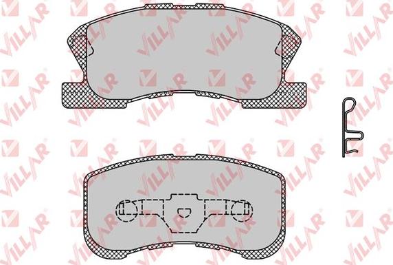 Villar 626.1042 - Тормозные колодки, дисковые, комплект autosila-amz.com