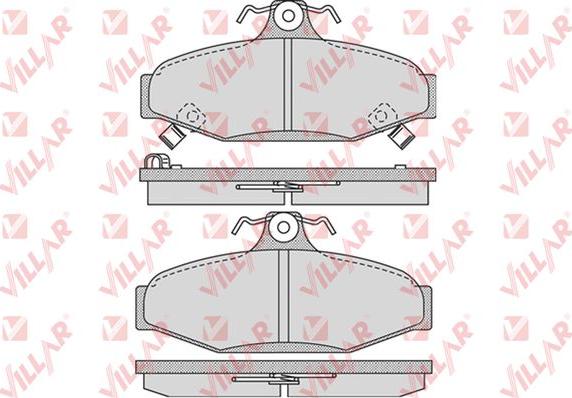 Villar 626.1018 - Тормозные колодки, дисковые, комплект autosila-amz.com