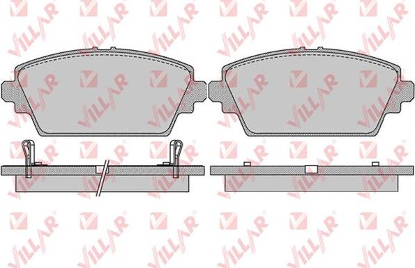 Villar 626.1036 - Тормозные колодки, дисковые, комплект autosila-amz.com