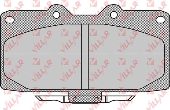 Villar 626.1027 - Тормозные колодки, дисковые, комплект autosila-amz.com