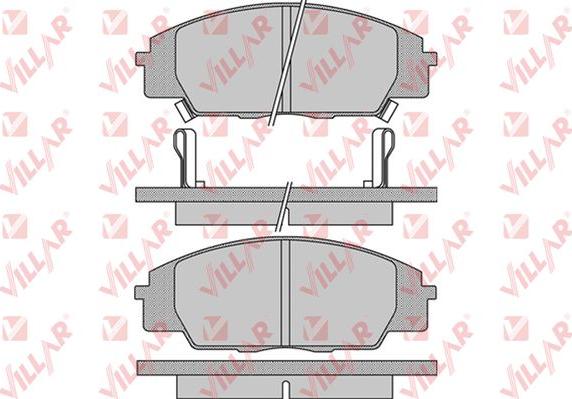 Villar 626.1070 - Тормозные колодки, дисковые, комплект autosila-amz.com