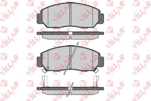 Villar 626.1071 - Тормозные колодки, дисковые, комплект autosila-amz.com