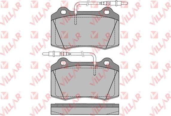 Villar 626.1141 - Тормозные колодки, дисковые, комплект autosila-amz.com